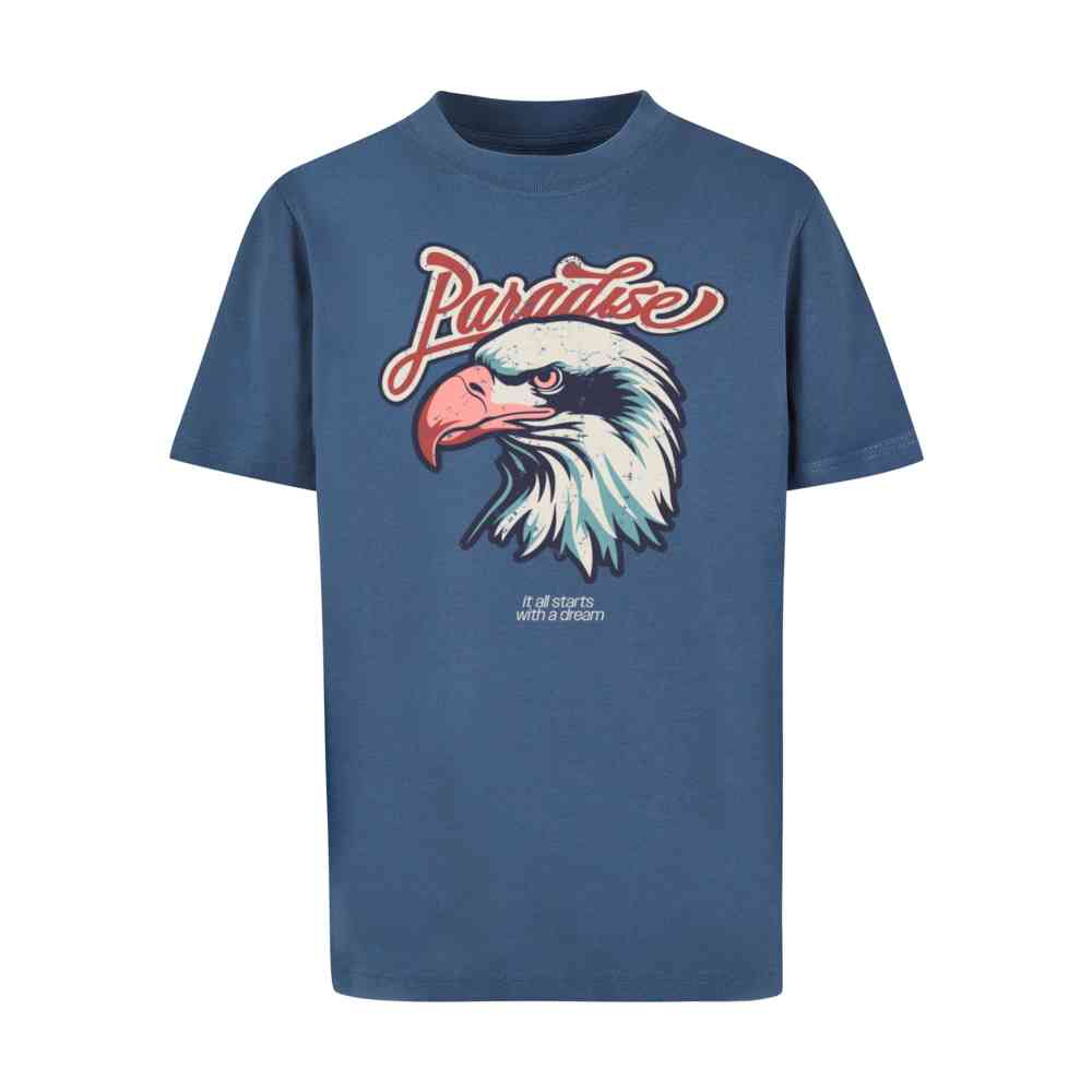 Mister Tee - Paradise Eagle Kinder Tshirt - Blauw